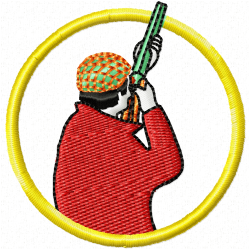 Hunter Embroidery Design 1
